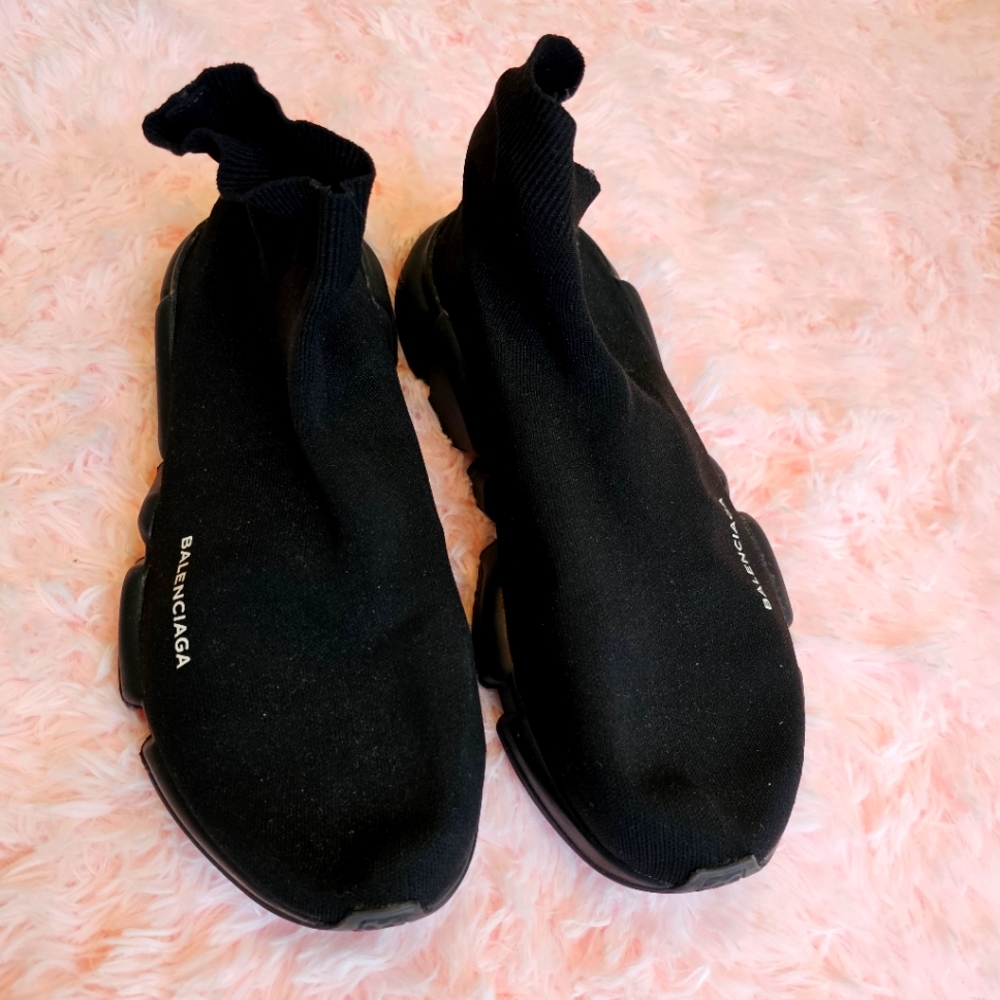 Balenciaga Speed Sneaker (sock shoe) black on black